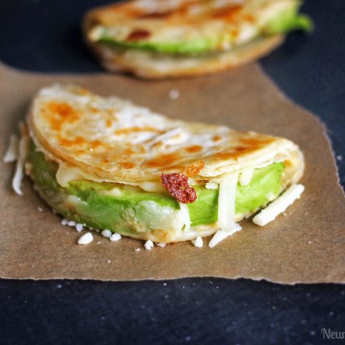 Easy Avocado and Hummus Quesadillas