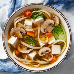 Vegetarian Udon Noodle Soup