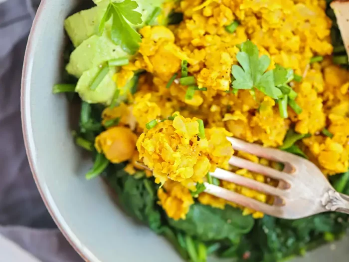 Vegan Chickpea Scramble for the SDA diet