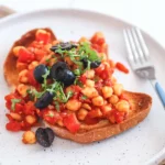 Simmered Chickpea & Tomato on Toast