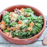 Roasted Sweet Potato Kale Quinoa Salad